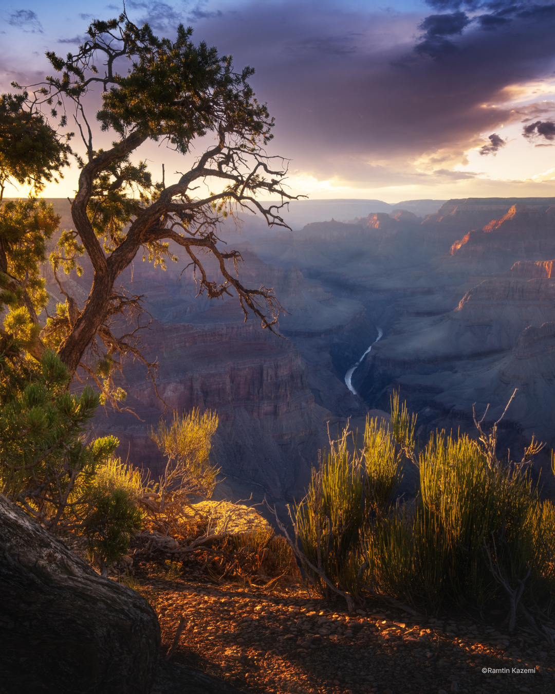 Grand Canyon photograph from Ramtin Kazemi's A Photographer's Guide to the Grand Canyon course, frame 2 of 4
