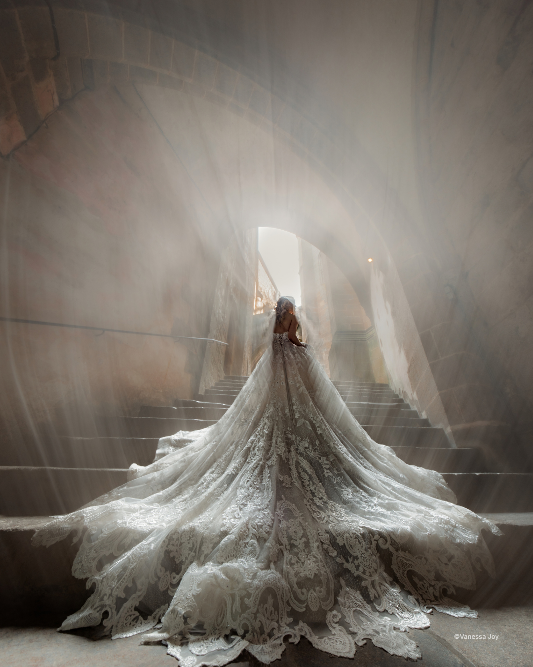 A bridal portrait from Vanessa Joy's Posing Brides course